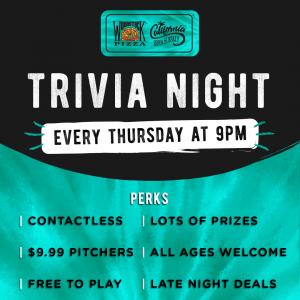 Trivia every Thursday at 9pm